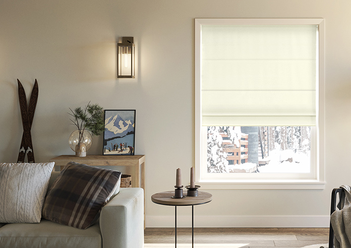 Akoya Faux Silk, Lustre Chiffon - Motorised Roman Blind - Image 3